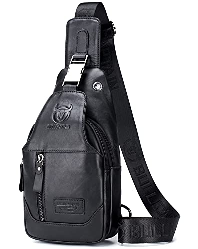 Genuine Leather Sling Crossbody Bag V1243