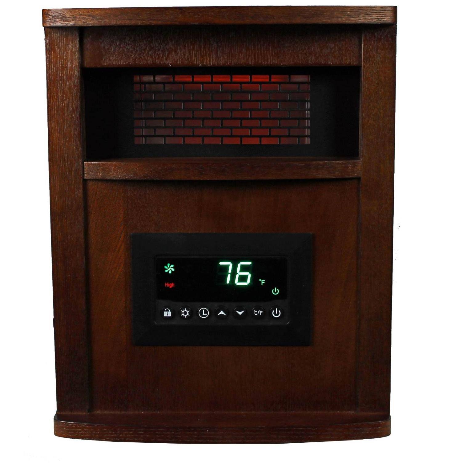 6 Element 1,500-Watt Portable Electric Infrared Cabinet Heater C2829