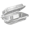 8 in. Clear Hinged Rectangle Food Container - Case of 150 Q75615