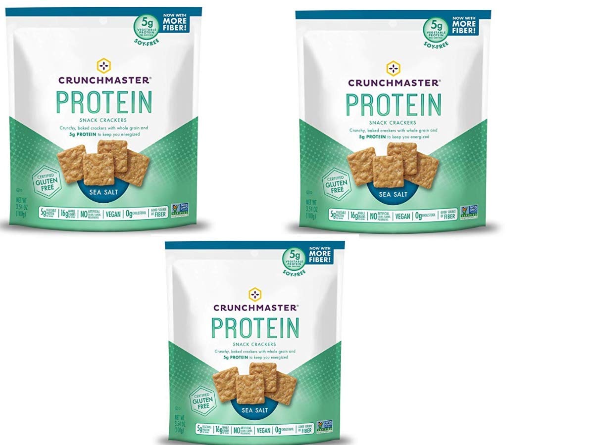 Sea Salt Protein Snack Crackers (Pack of 3) L130388
