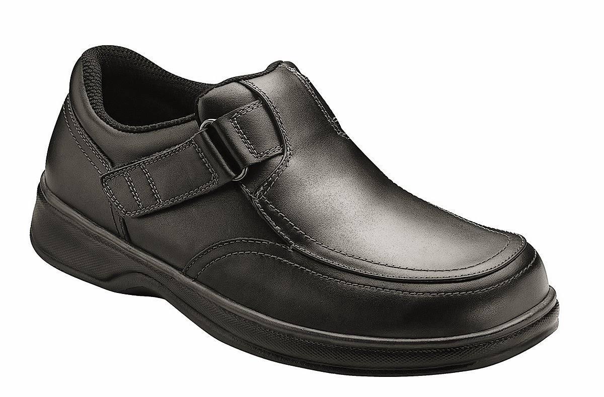 Black Leather Men's Shoes Y72440