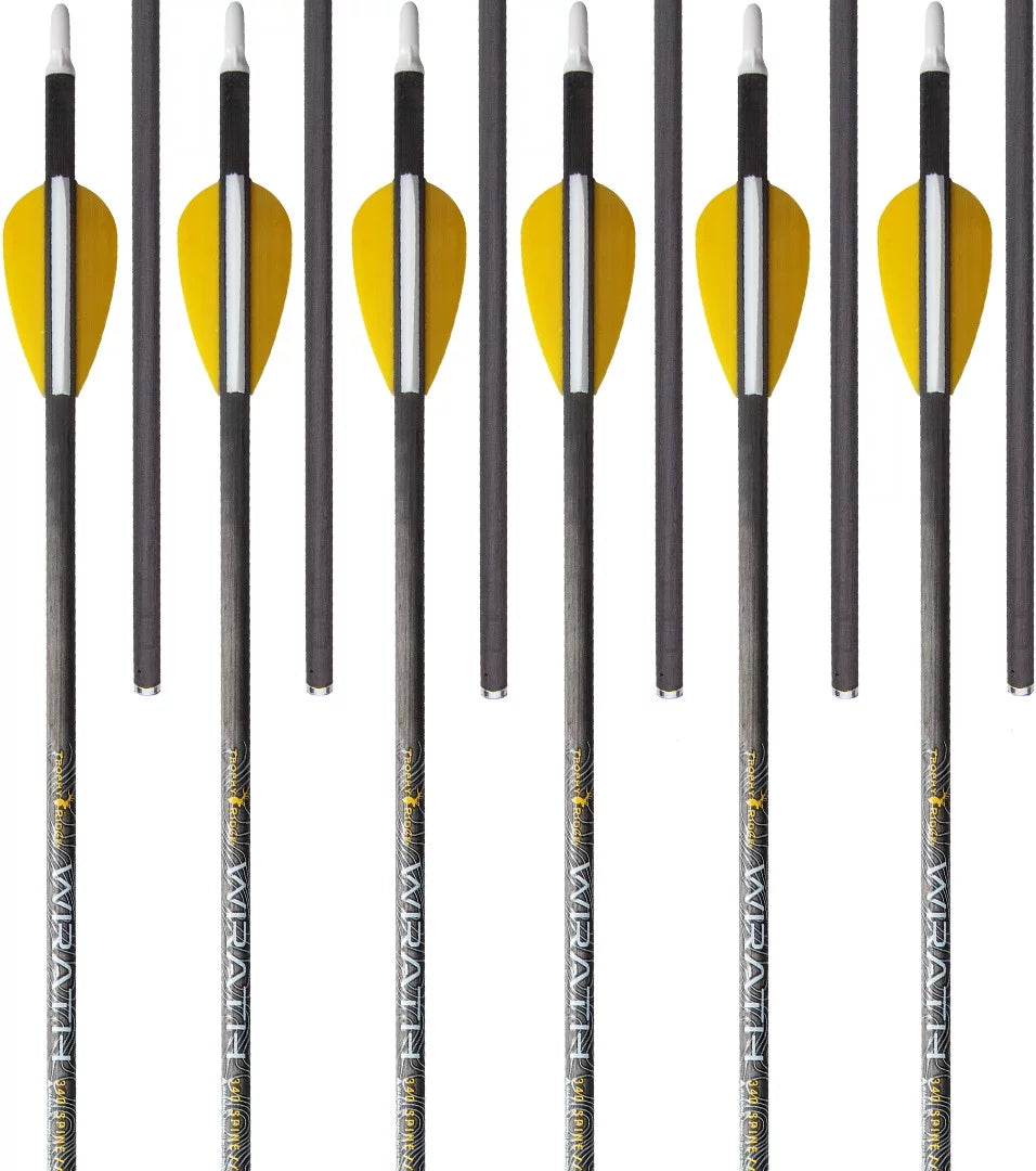 340 Spine Fletched Carbon Arrows Y56055
