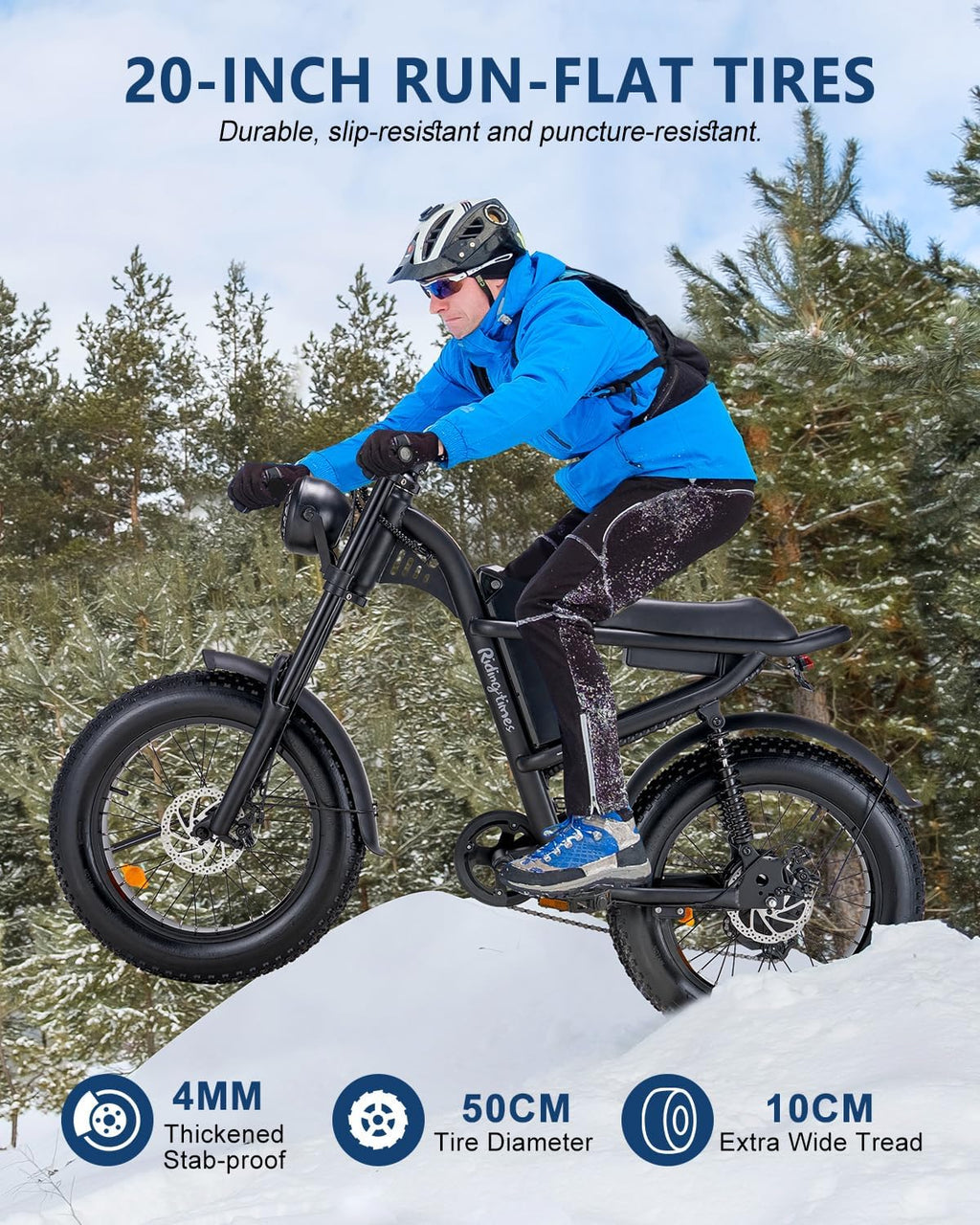 Retro 1500W Electric Bike with 20 Inch Fat Tire R537