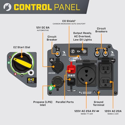 4000-Watt Dual Fuel Portable Inverter Generator X71420