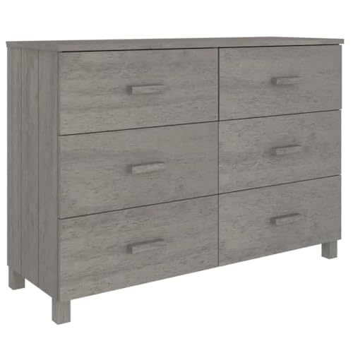Light Gray Solid Wood Pine Sideboard D254