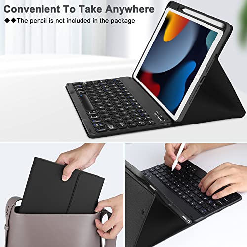Teal Detachable BT Keyboard Case for iPad 10.2 Y367581