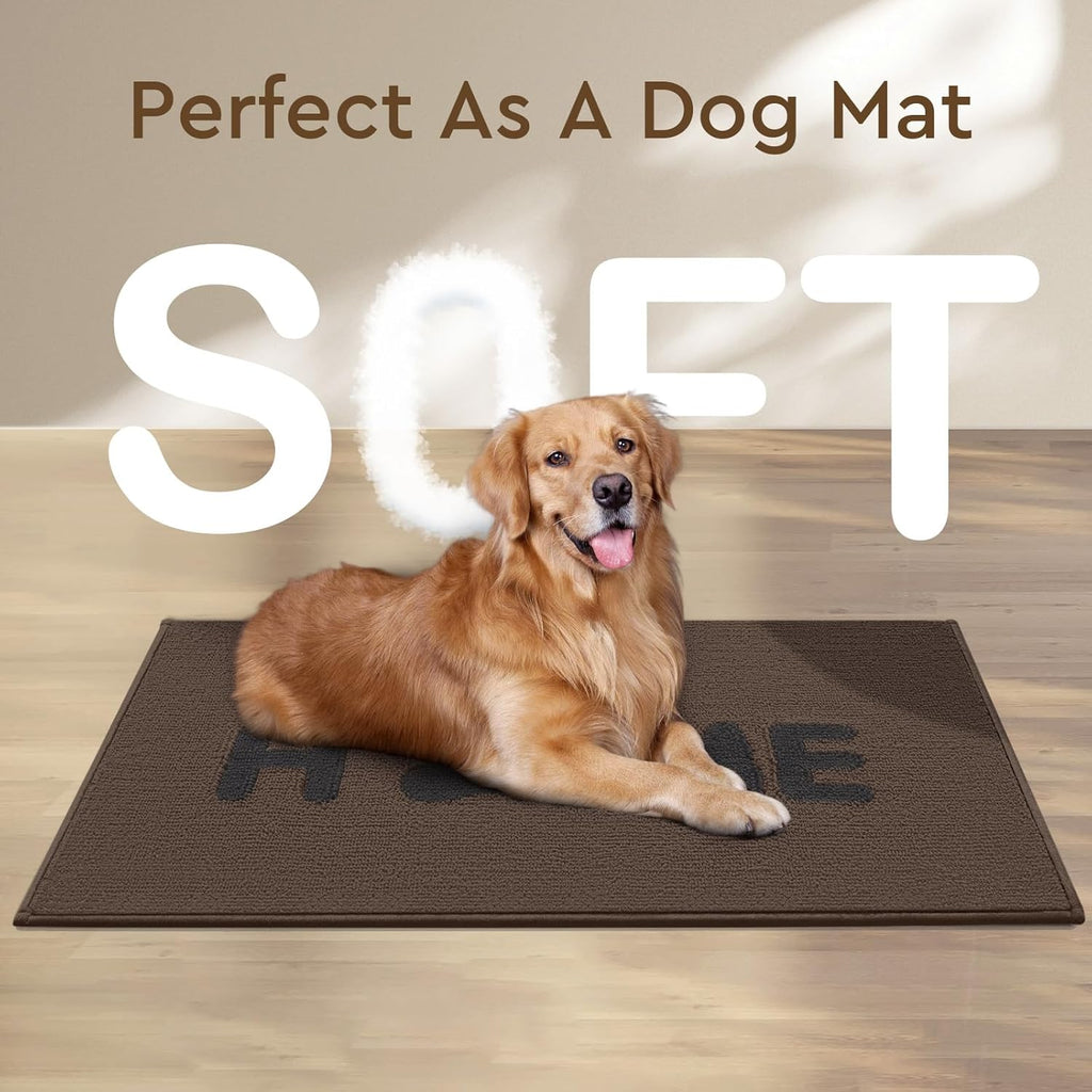 Brown 20"x32" Non Slip Absorbent Door Mat F393