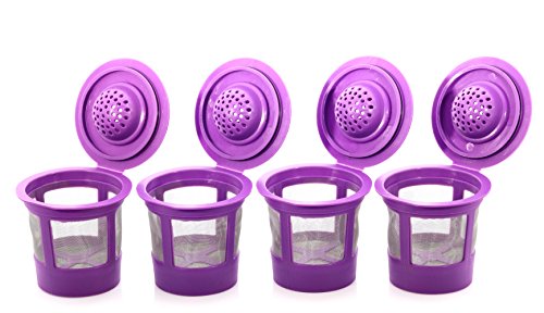 4 Pack Reusable K Cups Coffee Filter Pod for Keurig V19405