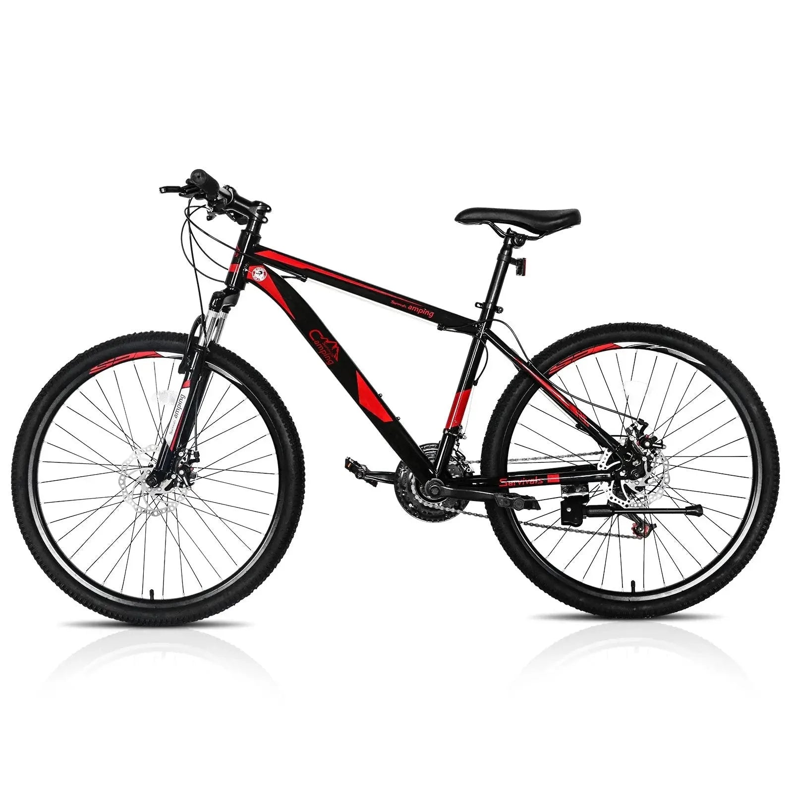 26 Inch 21 Speed Red Black Mountain Bike U96940
