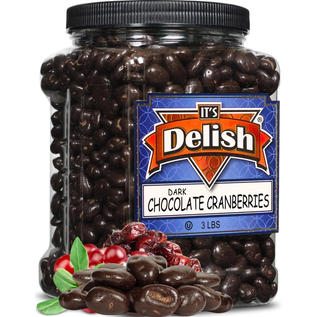 Dark Chocolate Covered Cranberries 3 LBS V888