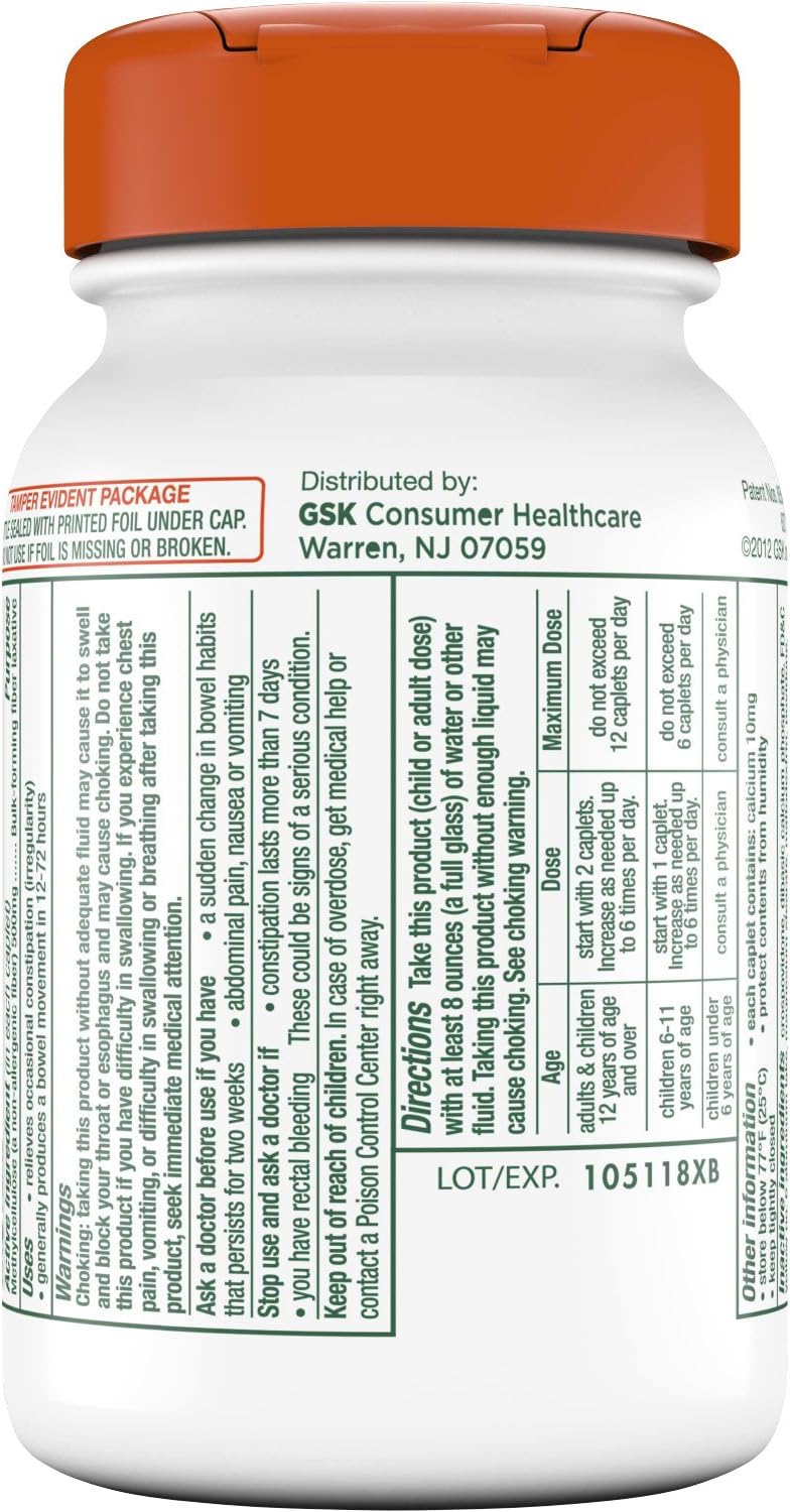 100 Count Pack of 2 Caplets Fiber Therapy Q5914