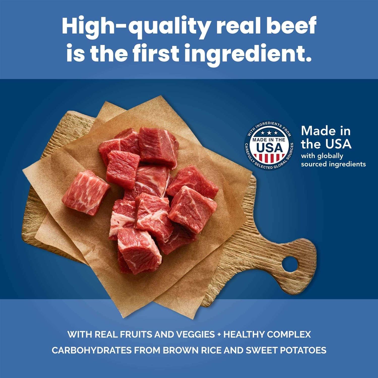 Beef & Brown Rice Adult Dry Dog Food O105