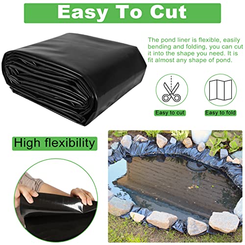 13 x 20 Feet Heavy Duty HDPE Pond Liner K291
