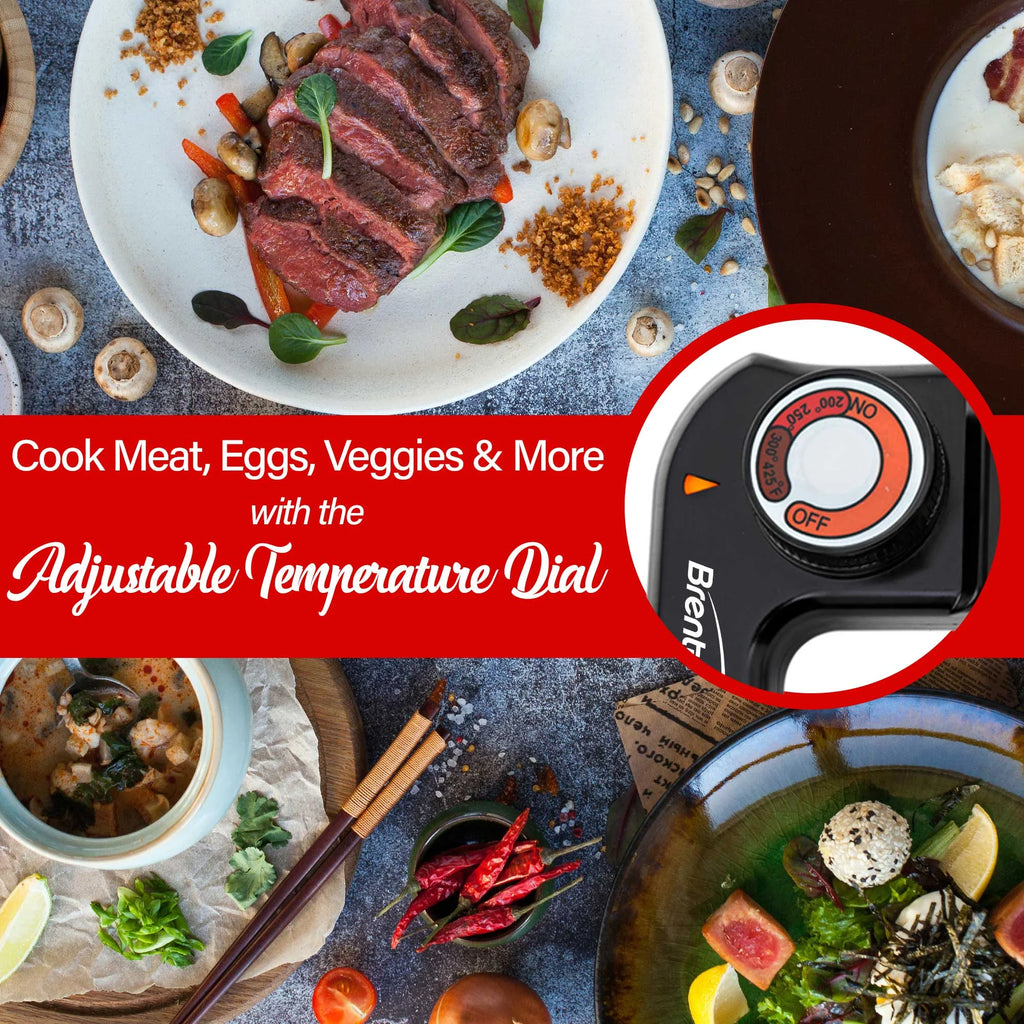 16" Non-Stick Electric Skillet with Glass Lid Black A275