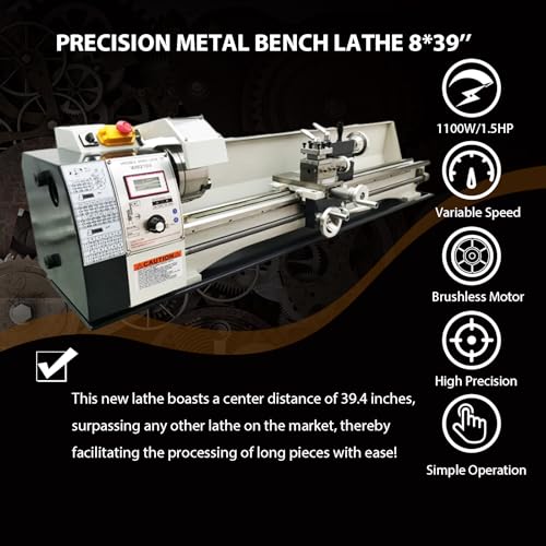 8''x39'' Benchtop Metal Lathe Q6092
