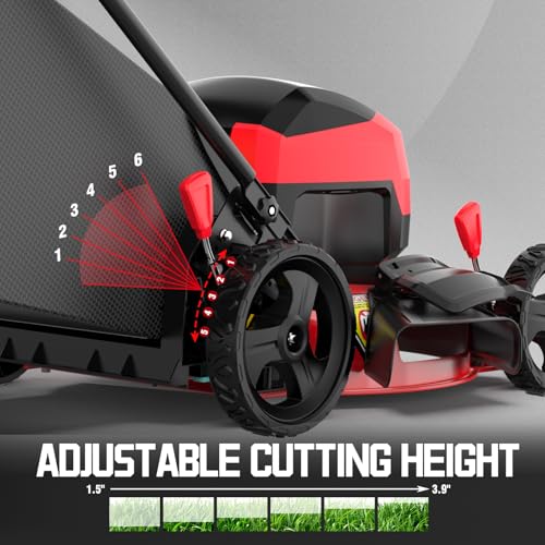 40V 17" Cordless Electric Lawn Mower with 4.0Ah Battery & Charger V89348