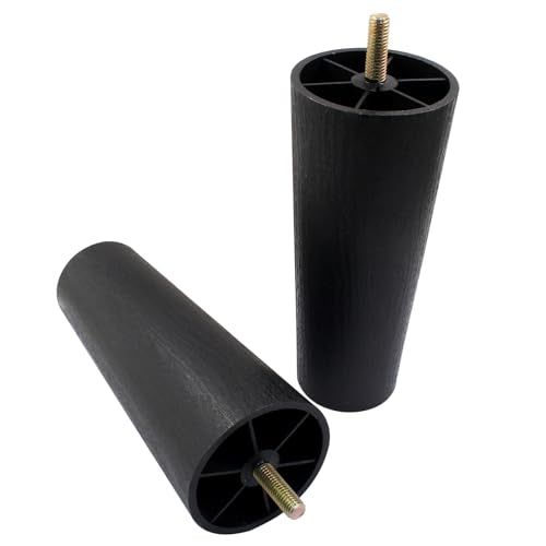4Pcs 6 inch Plastic Tapered Sofa Legs with M8 Hanger Bolts E72088