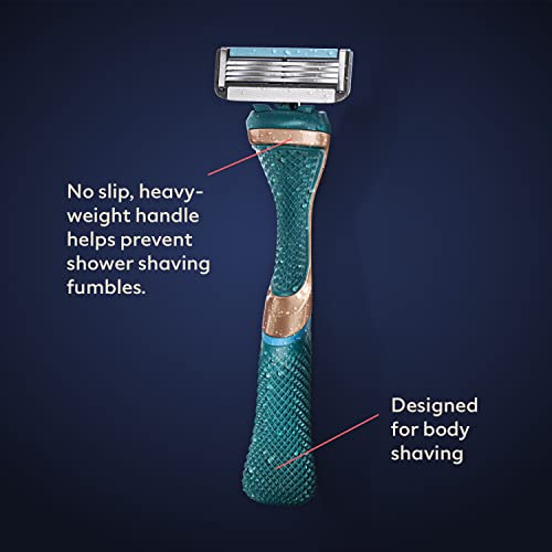 Full Body Shaving Kit with 4-Blade Razor Refill Cartridges and Shave Cream 3oz W1287