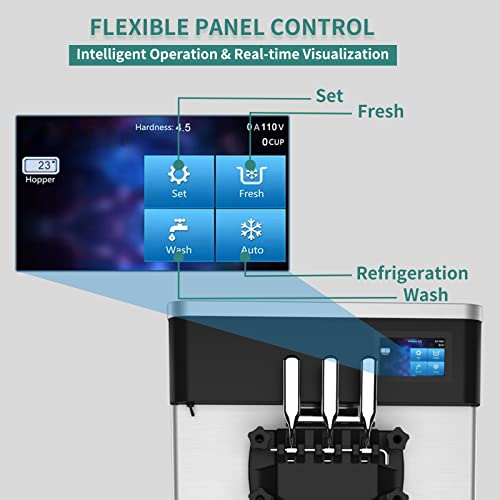 3 Flavors Soft Serve Ice Cream Machine B585