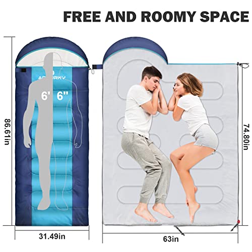 Ultralight 4 Season Waterproof Compact Cotton Sleeping Bag T6706