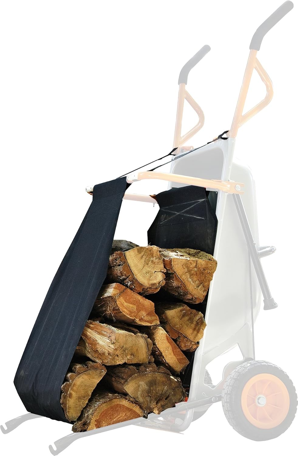 Orange 8-in-1 Wheelbarrow Yard Cart Dolly Firewood Carrier Q9768