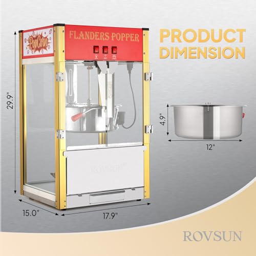 Red 16 Ounce Countertop Popcorn Machine J20000