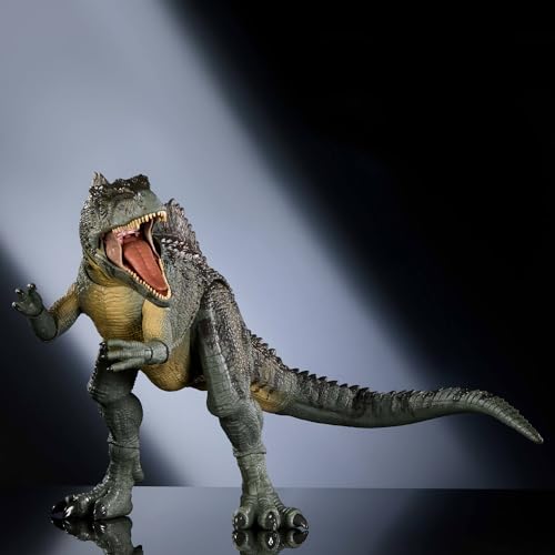 Giganotosaurus Dinosaur Figure, 21 Articulations, Glass Eyes, Wired Tail, Posable Tongue W949058