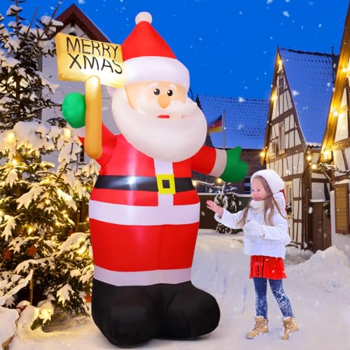 8 FT Santa Claus Inflatable with Built-in LEDs M2762