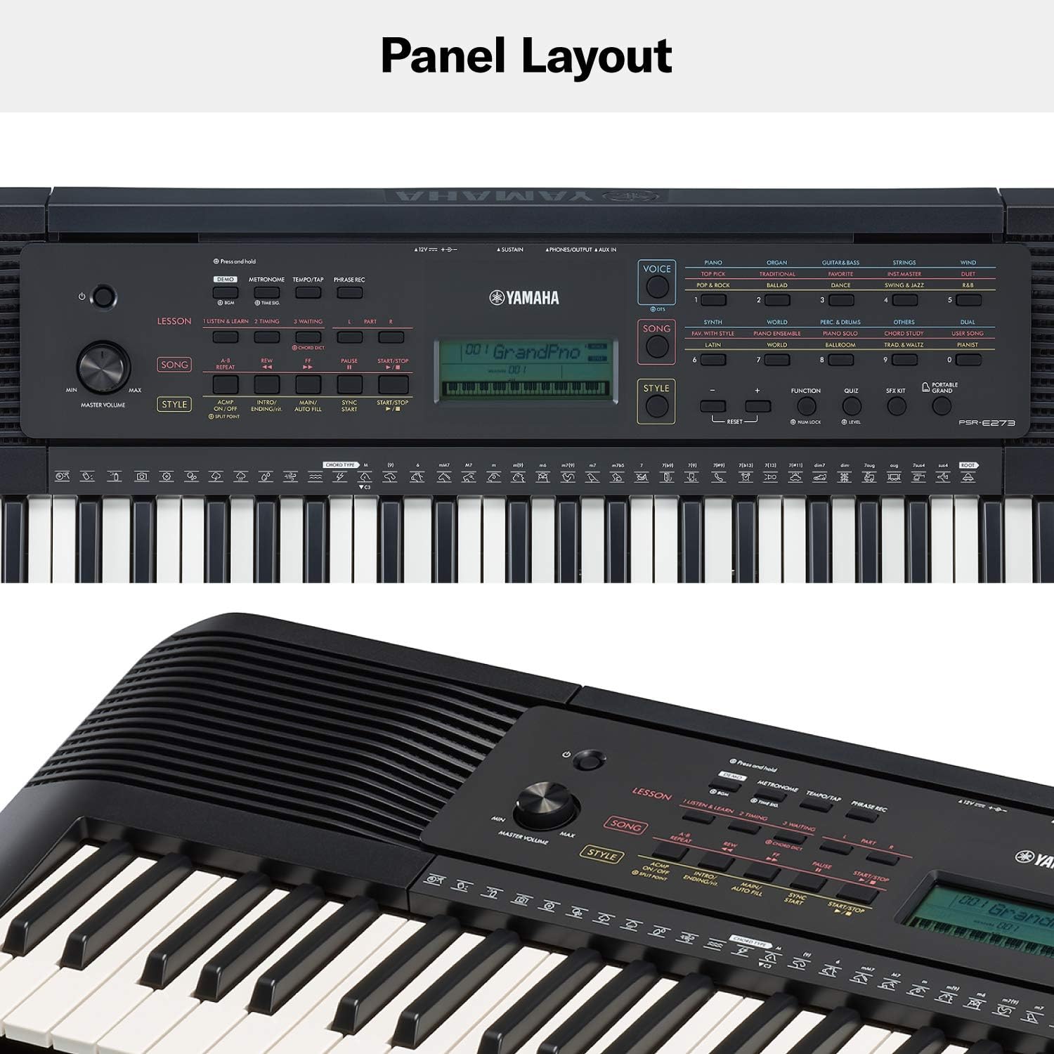 61-Key Portable Keyboard A353