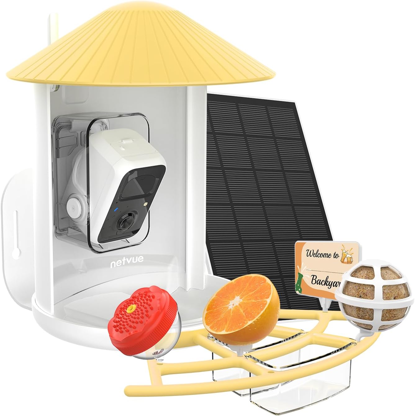Birdfy Camera with Solar Panel and Pro Perch I7289