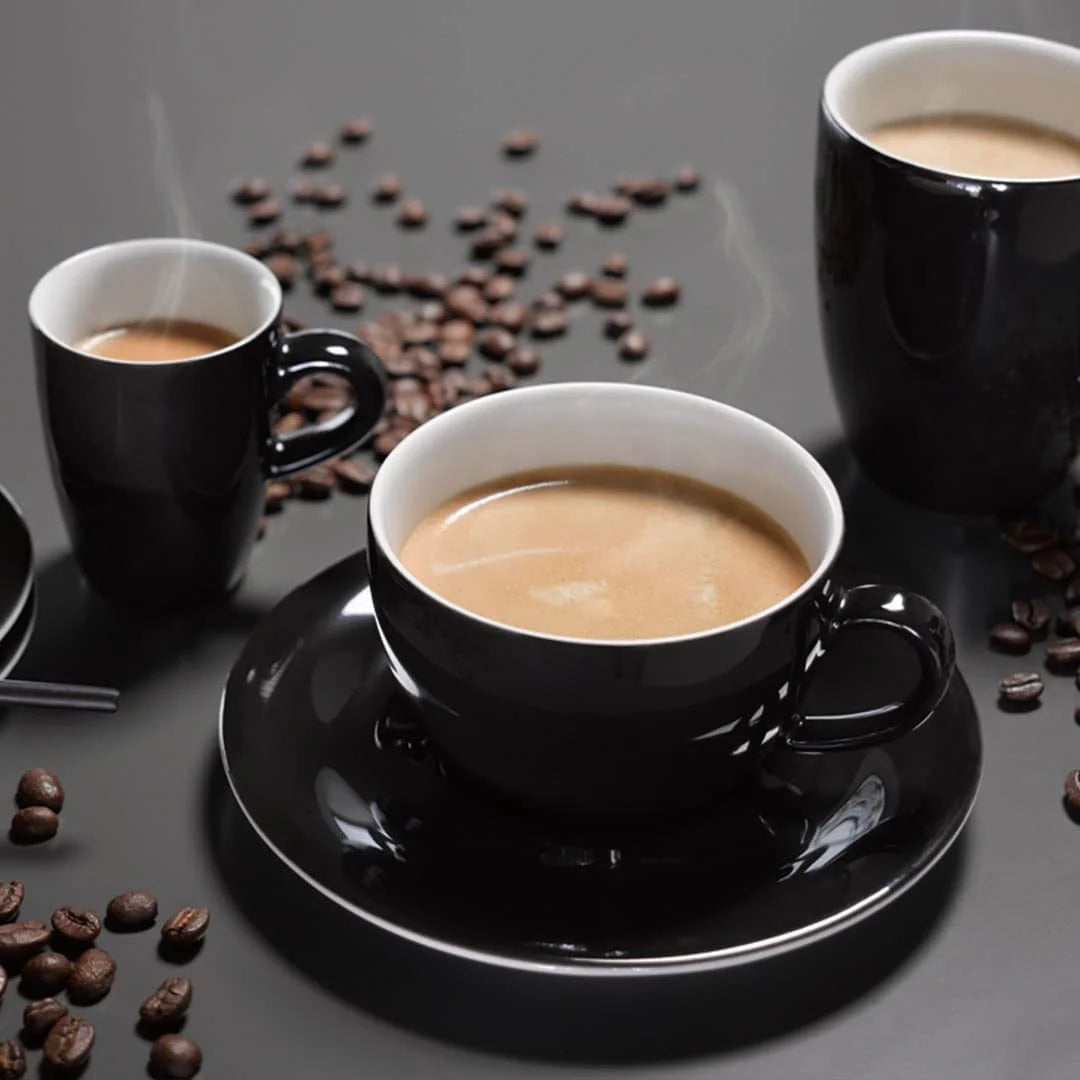 Obsidian Black Coffee Maker & Espresso Machine Combo with Grinder and Milk Frother Y881