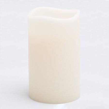 LED Pillar Candles Set of 4, Ivory Beige H113