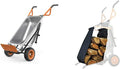 Orange 8-in-1 Wheelbarrow Yard Cart Dolly Firewood Carrier Q9768