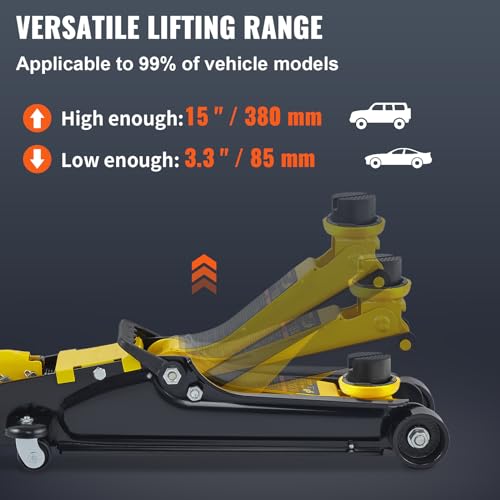 2.5 Ton Low Profile Steel Racing Floor Jack M3964