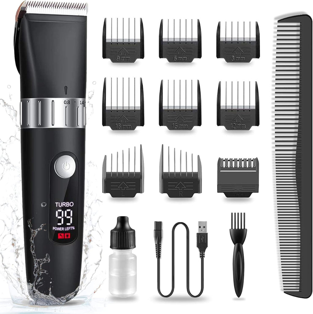 Cordless Hair Clippers with LED Display M413