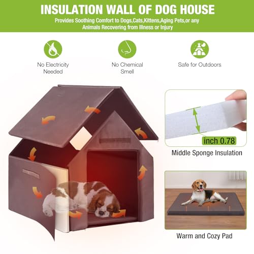 Insulated Dog Kennel with Metal Frame R94294