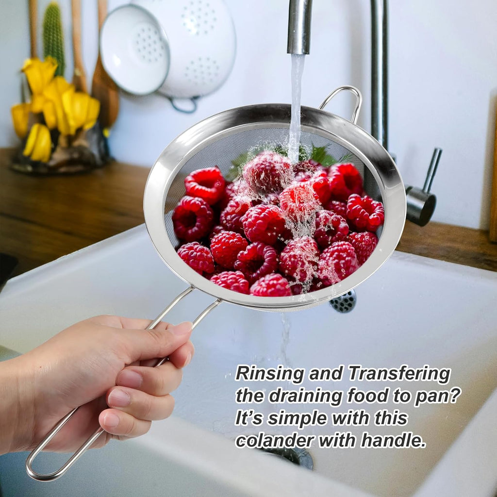 Stainless Steel Fine Mesh Colander Sieve D997