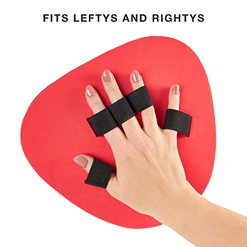 Pancake Baseball Practice Mitts - EVA Foam Infield Fielding Training Coaching Equipment - Ambidextrous, One Size Accessories - Thick, Flat Glove Substitute E1930