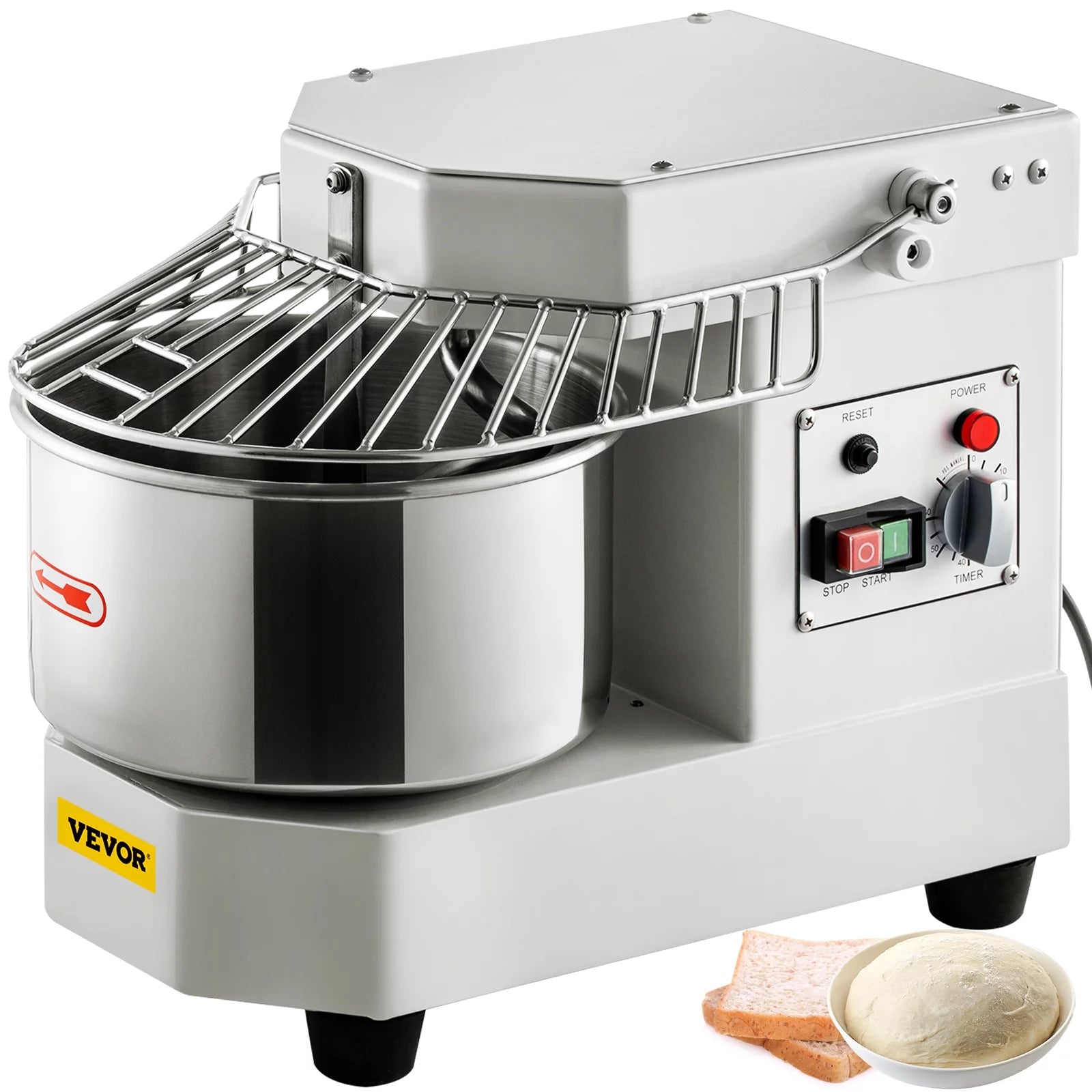 7.3Qt 450W Commercial Food Mixer with Stainless Steel Bowl I5640