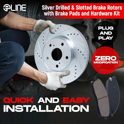 Front Rear Ceramic Brake Pads and Rotors Kit X662876