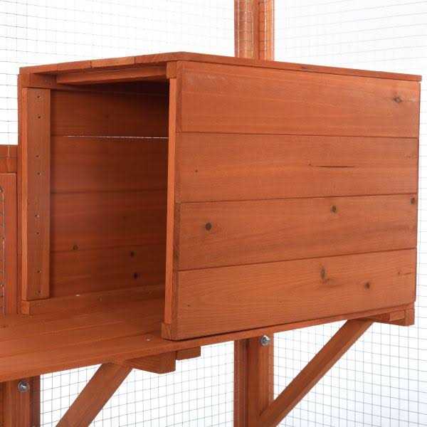 Large Wooden Cat House Catio Enclosure T2939
