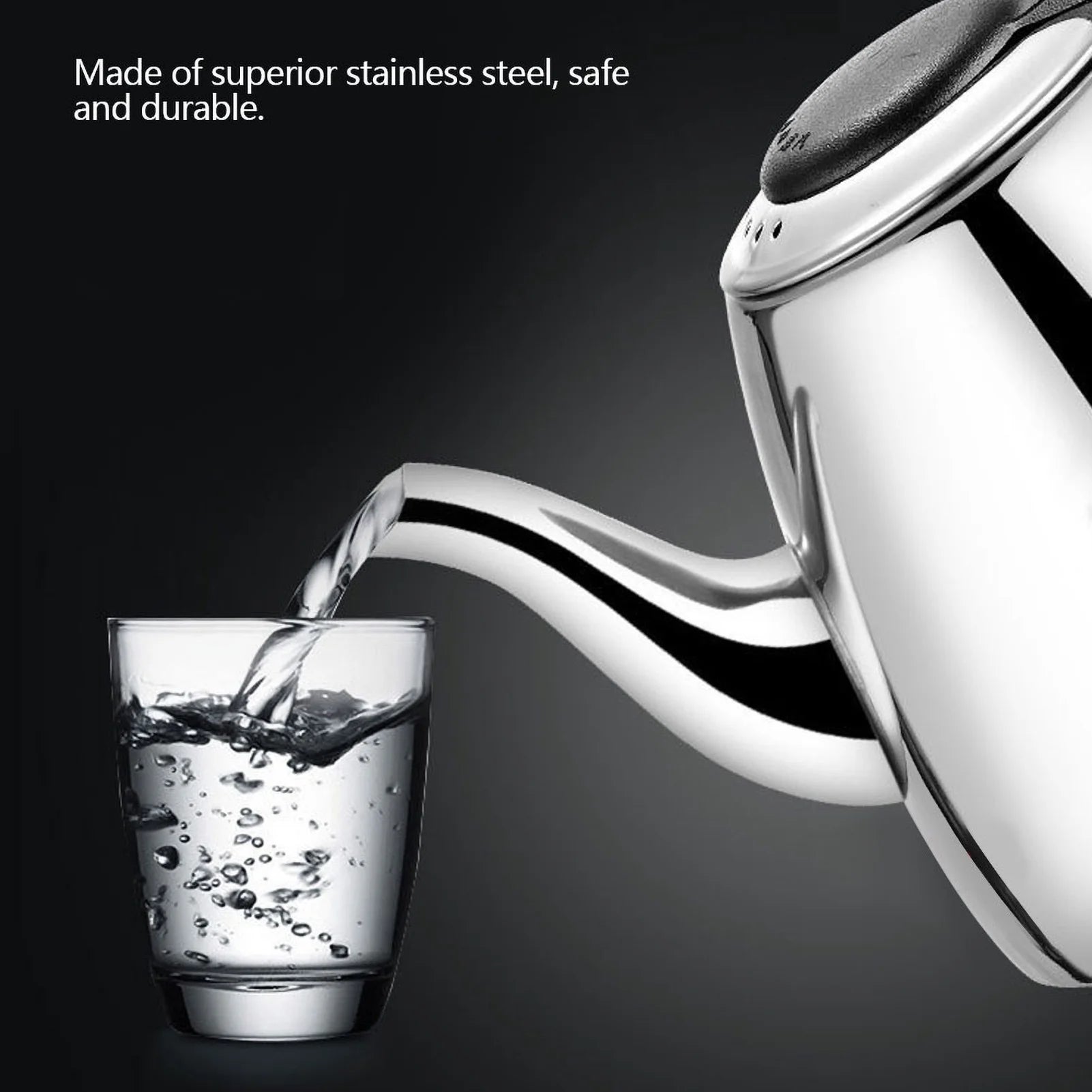 Stainless Steel Flat Bottom Water Kettle A87055