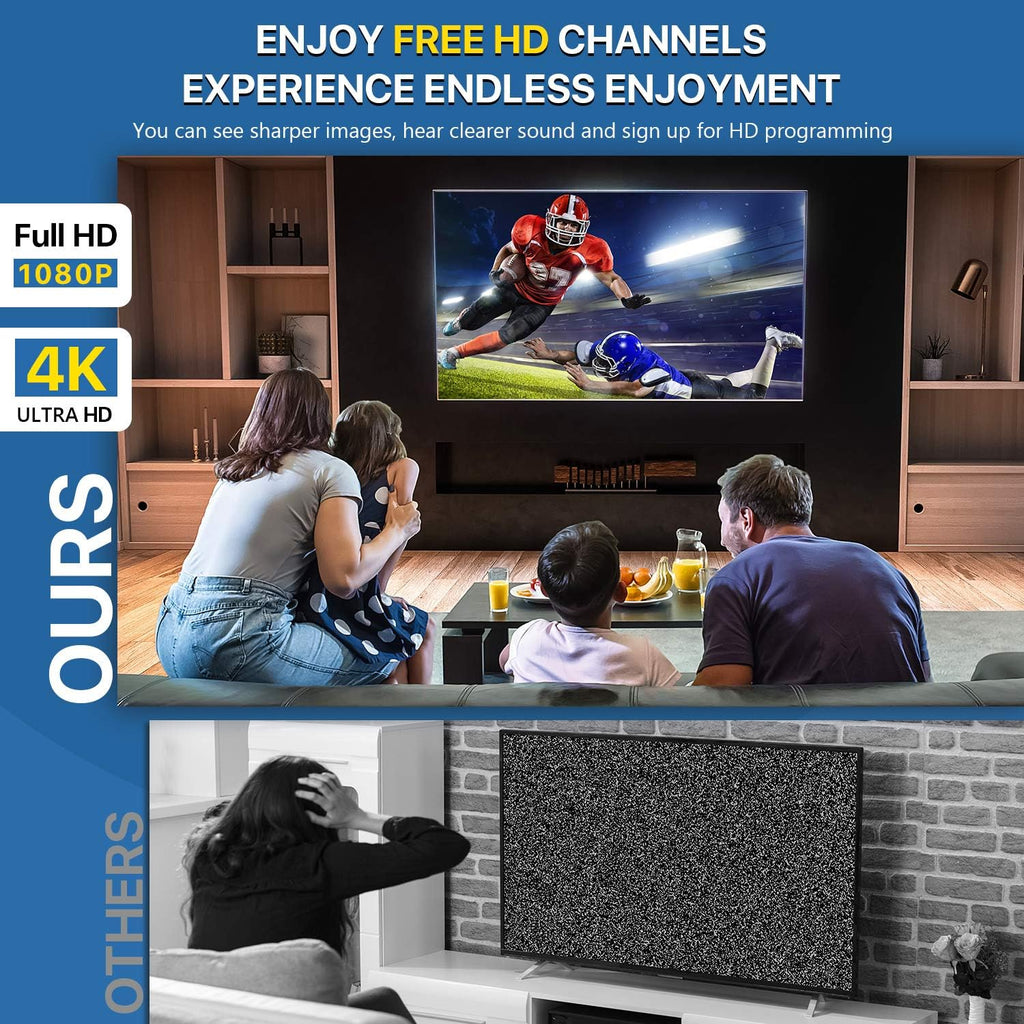 Outdoor TV Antenna Amplified Long Range 4K 1080P UHF VHF V31917