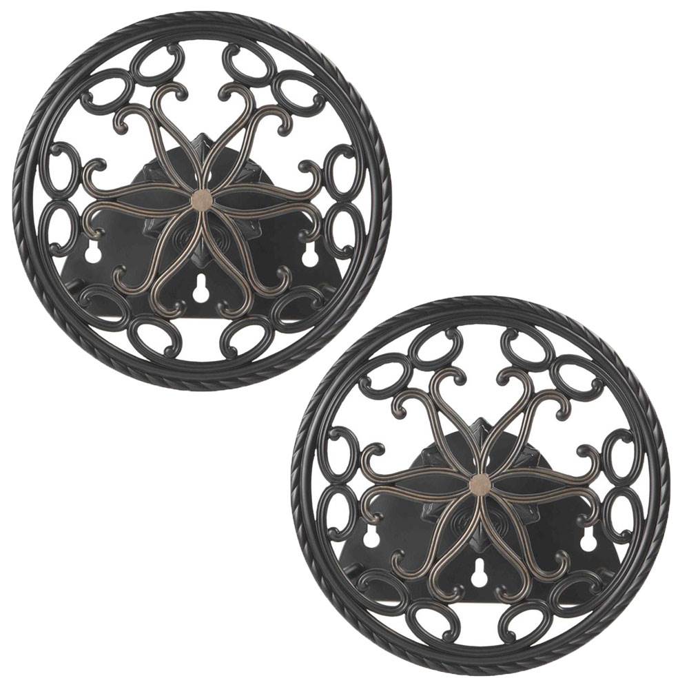 Aluminum Wall Mount Garden Hose Reel (2 Pack) F361178