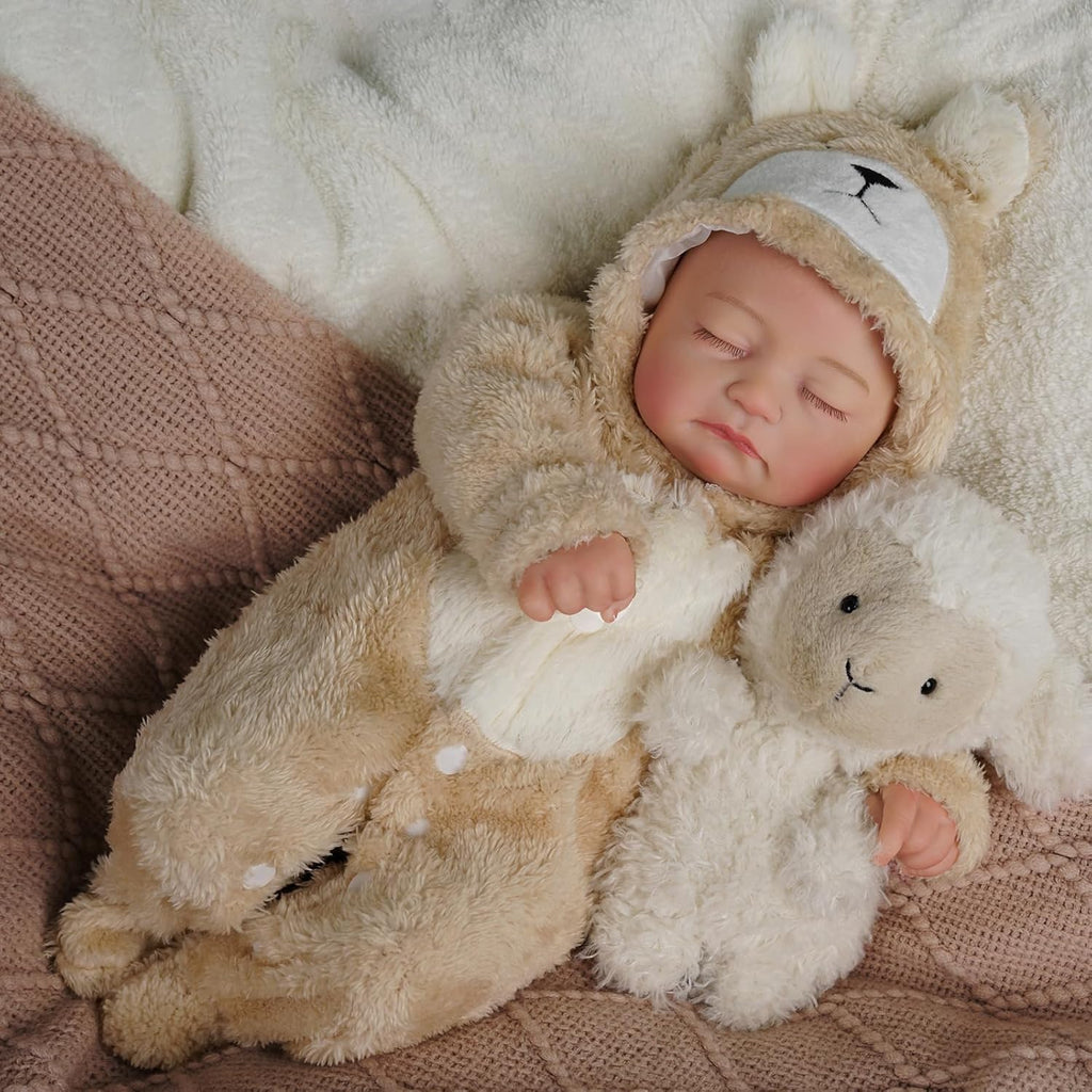 20 inch Soft Body Realistic Newborn Baby Dolls with Feeding Kit & Clothes Accessories L14988