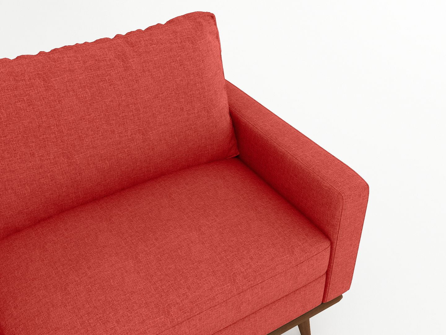 70" Linen Sectional Sofa Sleeper Sofa Oxy Fire Red Z69613