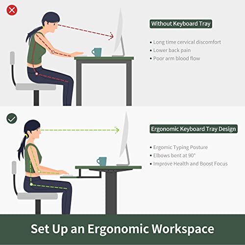 40 × 24 Inches Electric Height Adjustable Standing Desk P374