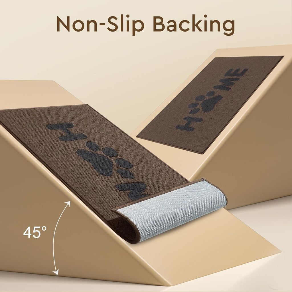 Brown 20"x32" Non Slip Absorbent Door Mat F393