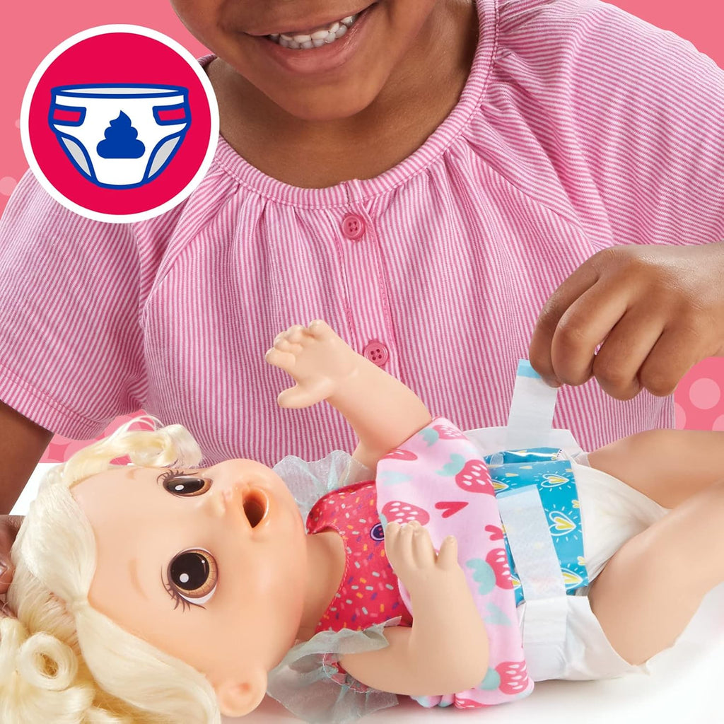 Baby Doll with Toy Blender, Blonde Hair Y39307
