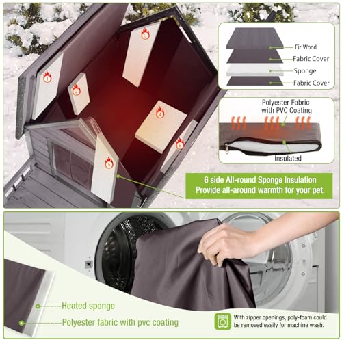 Insulated Dog Kennel with Metal Frame R94294